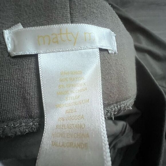 Matty M Women's Essential Comfort Jogger Pant Large  Olive Color size L - Picture 6 of 6